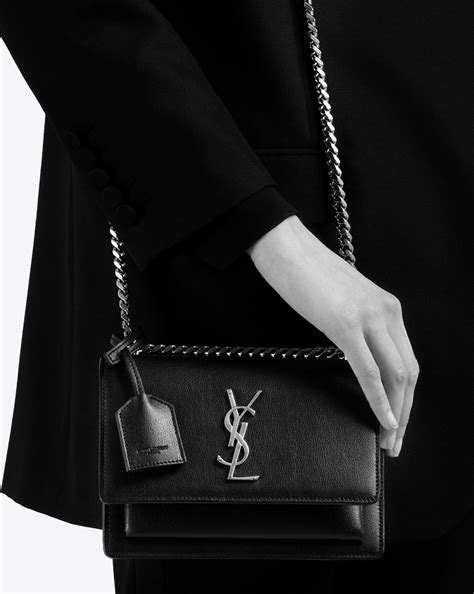 ysl small sunset|sunset large in smooth leather.